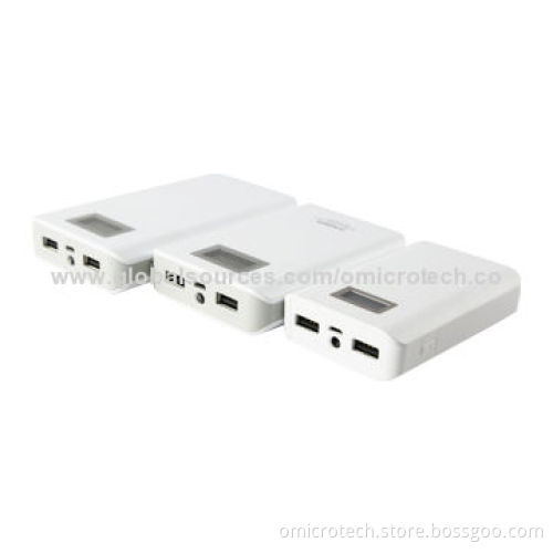 8,000mAh Power Banks with LED Display and LED Light, Sized 121 x 43 x 15mm